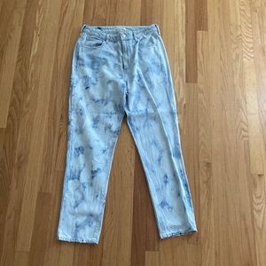 Pacsun Distressed Tie Dyed Mom Jean